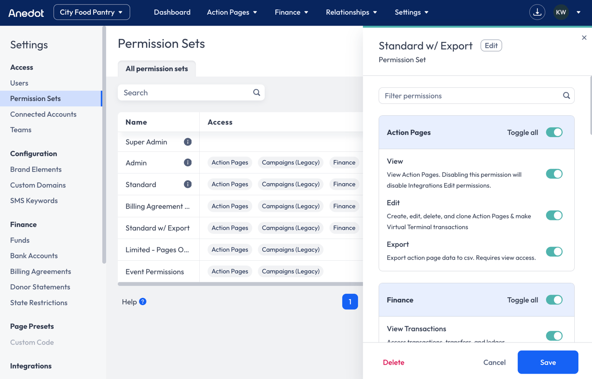Permission Sets