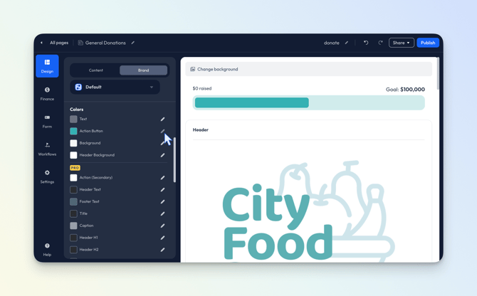 Design>Brand>Color - Donation