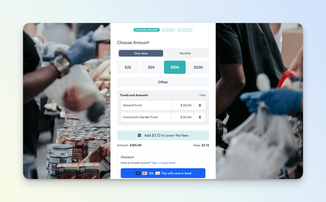 Finance>Funds - Expand on load - Donation