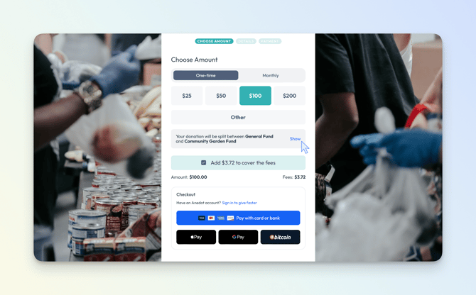 Finance>Funds - Visibile - Donation