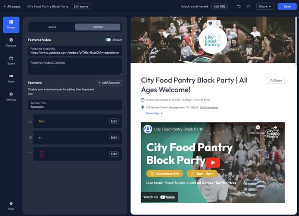Events - Content