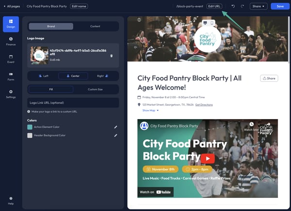Events - Page Slug