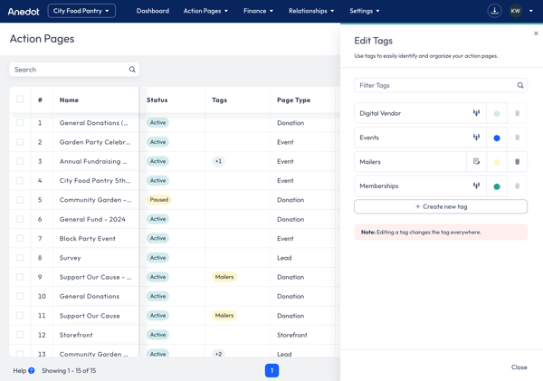 Create Tags